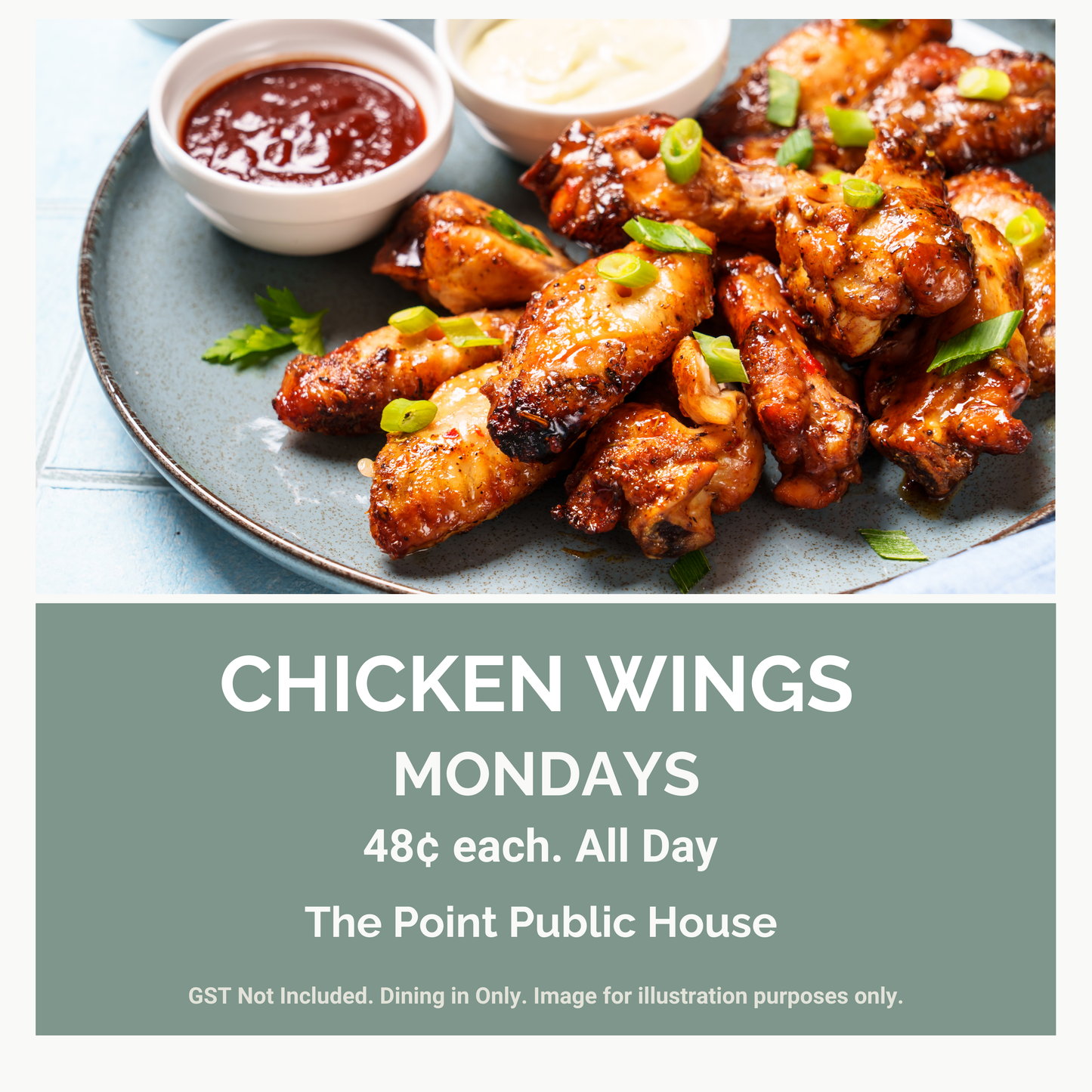 The Point Public House. Monday Chicken Wings Special.