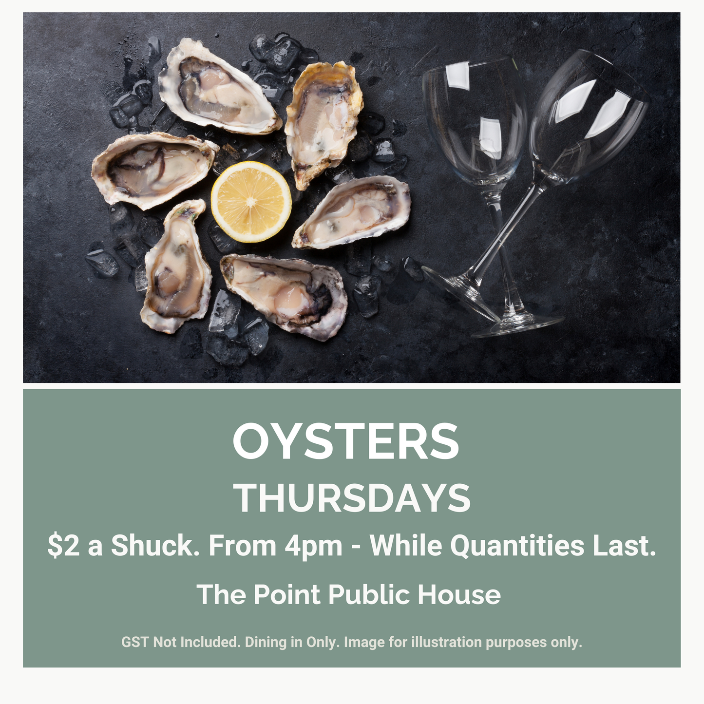 The Point Public House. Oyster Special.