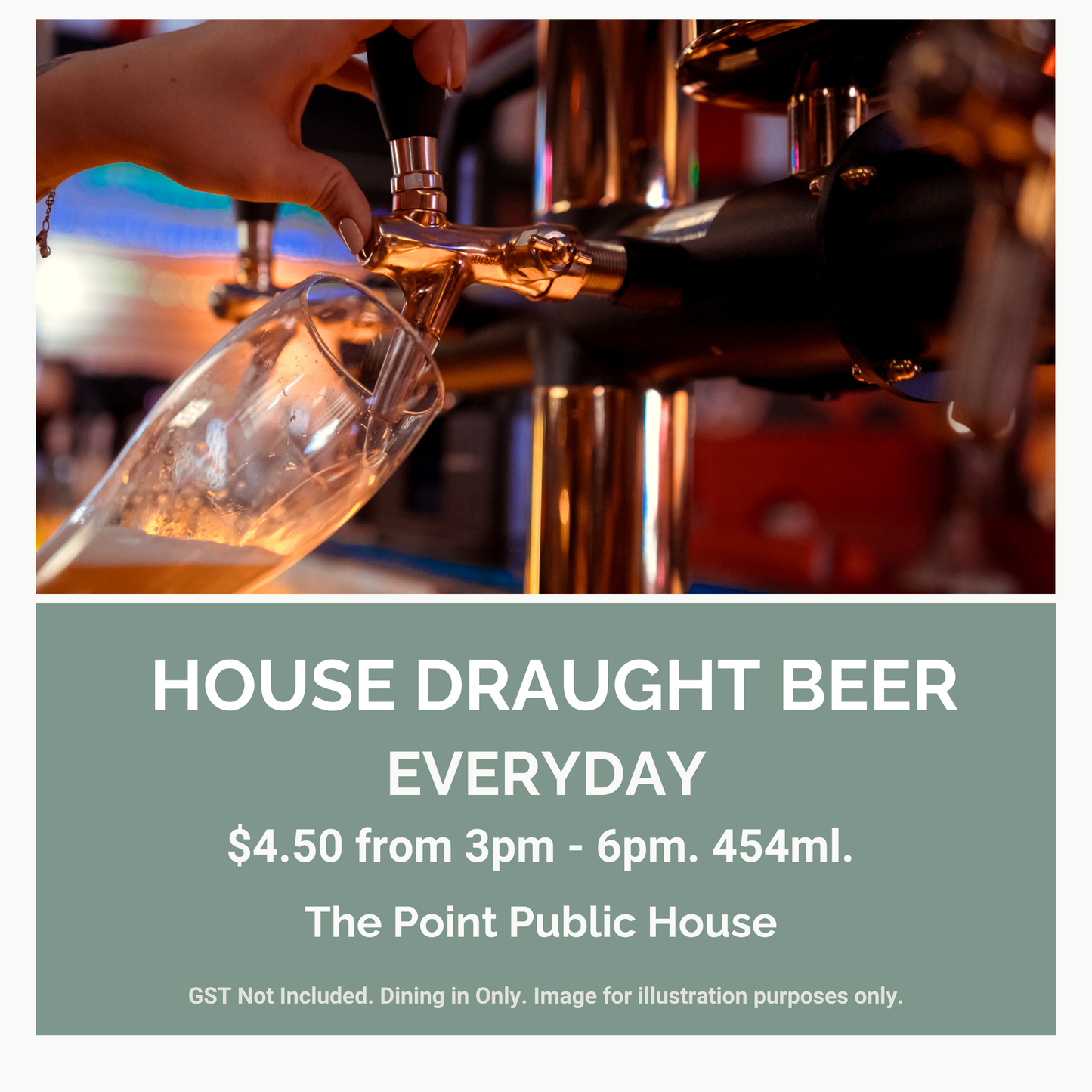 The Point Public House. Draught Beer Special.