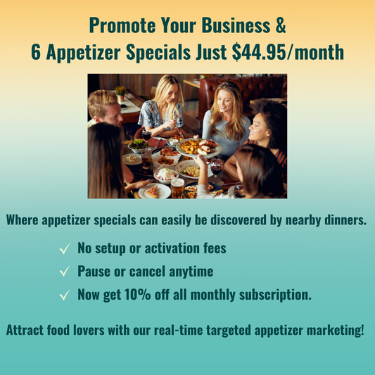 4. Appetizer Marketing For Six Appetizer Specials.